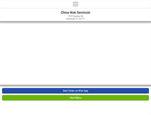 Tablet Screenshot of chinawokseminole.com